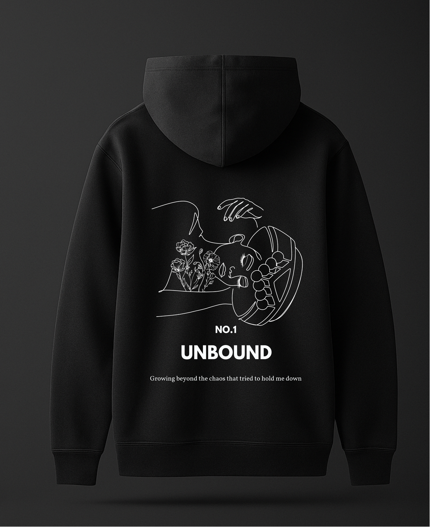 NO.1 UBOUND - Free, Unrestricted, and Not Held Back by Limits, Expectations, or Constraints Hoodie